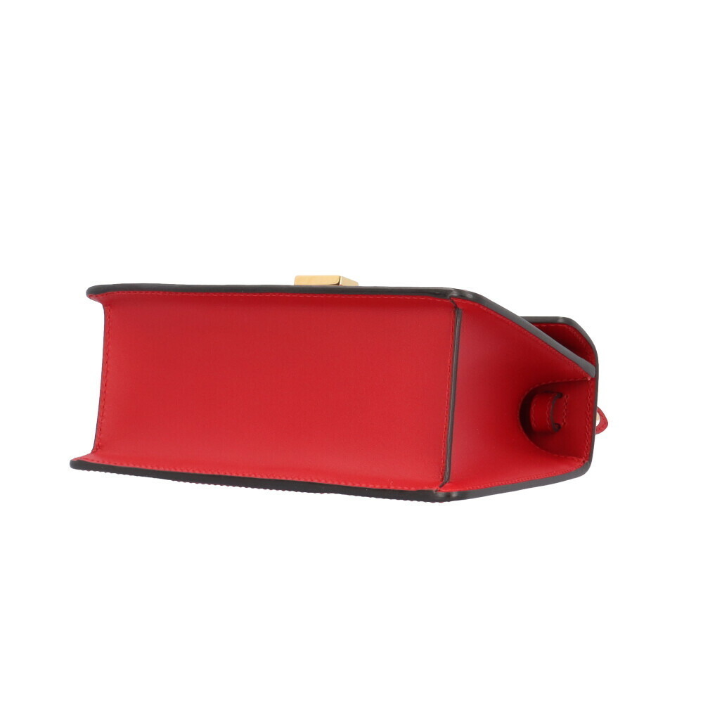 Gucci Sylvie Shoulder Bag Leather Red Mini - Picture 4 of 7